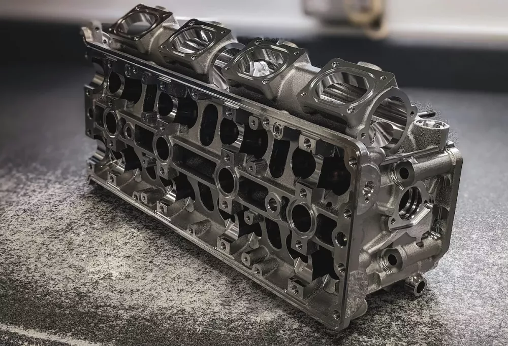 Car engine hardness testing Body of a car engine