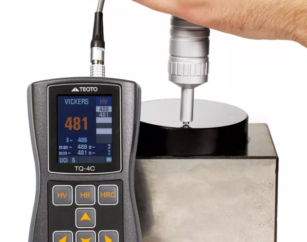UCI hardness testing using TEQTO’s TQ-4C series Hardness testing using TQ-4C